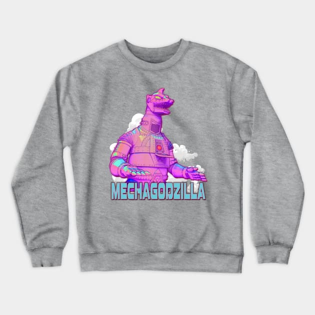 Mechagodzilla Crewneck Sweatshirt by Digiwip